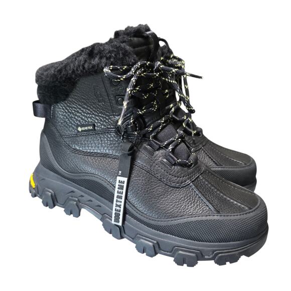 UGG Womens Adirondack Waterproof Insulated Meridian Hiker Boots Black Sz 7.5 NEW - Picture 1 of 13